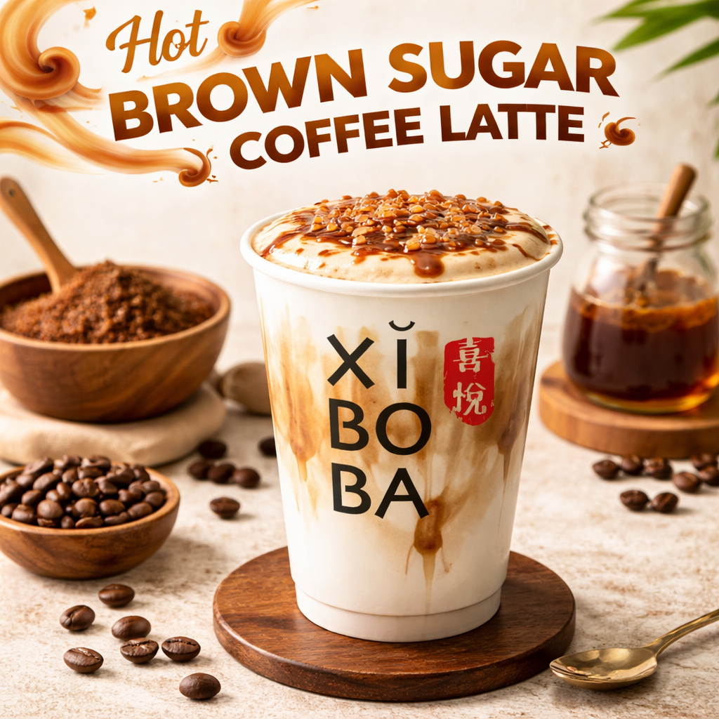 Hot Brown Sugar Coffee Latte
